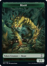 Beast // Saproling Double-Sided Token - Magic: The Gathering