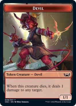 Devil // Citizen Double-Sided Token - Magic: The Gathering