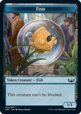 Fish // Rogue Double-Sided Token - Magic: The Gathering