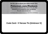 Code Card - V Heroes Tin [Umbreon V] - Pokémon