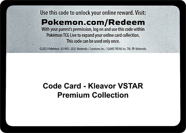 Code Card - Kleavor VSTAR Premium Collection - Pokémon