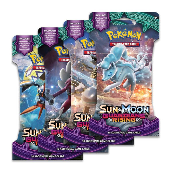 Guardians Rising Sleeved Booster Pack Art Bundle [Set of 4] - Pokémon