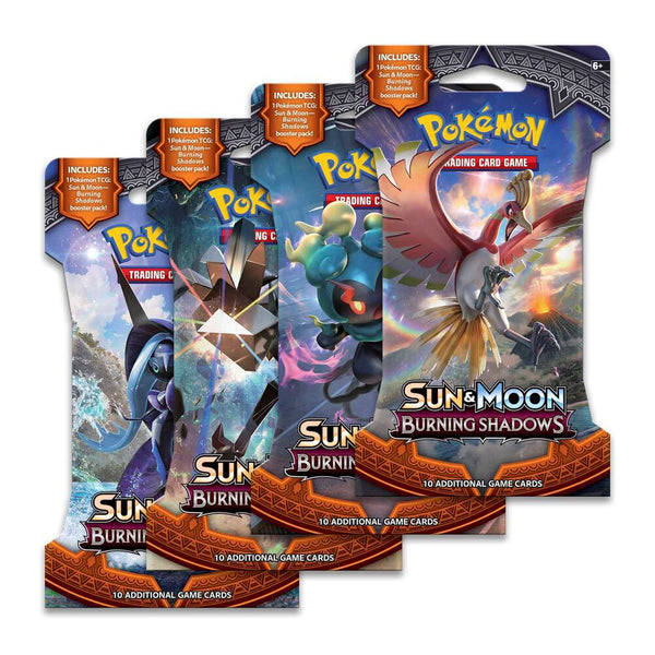 Burning Shadows Sleeved Booster Pack Art Bundle [Set of 4] - Pokémon