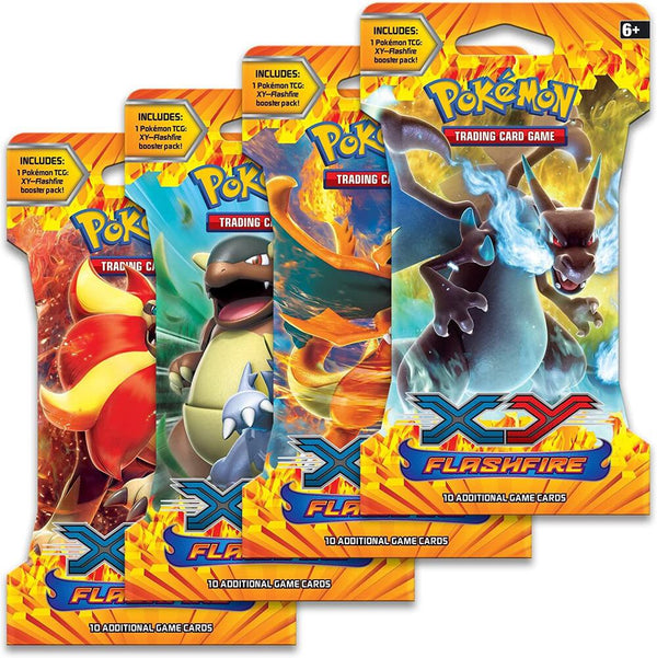Flashfire Sleeved Booster Pack Art Bundle [Set of 4] - Pokémon