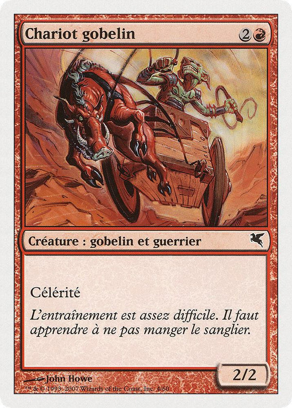 Goblin Chariot (French) - "Chariot gobelin" - Magic: The Gathering
