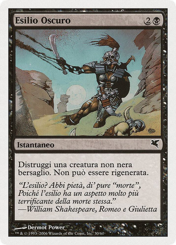 Dark Banishing (Italian) - "Esilio Oscuro" - Magic: The Gathering