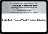 Code Card - Flareon VMAX Premium Collection - Pokémon