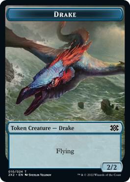 Drake // Phyrexian Golem Double-Sided Token - Magic: The Gathering