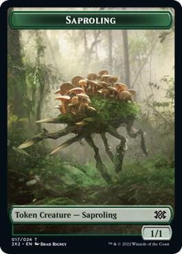 Saproling // Monk Double-Sided Token