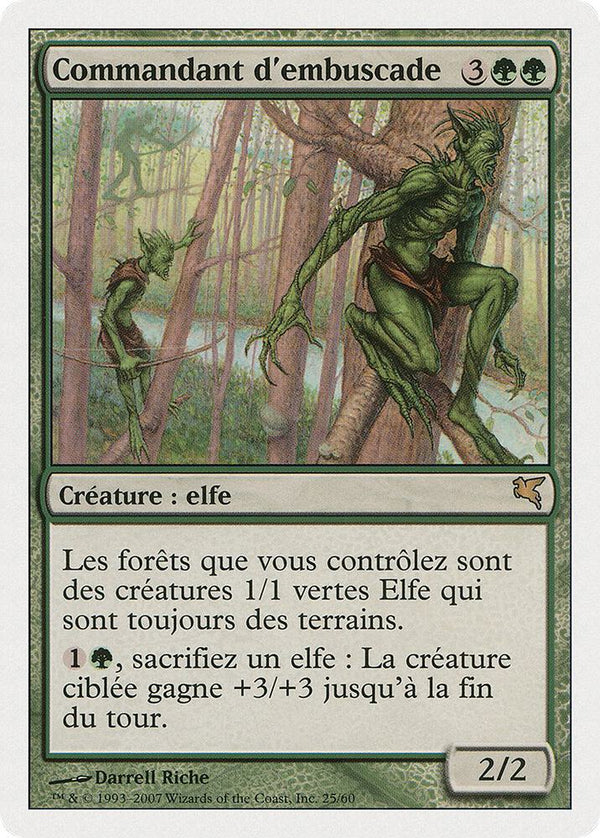 Ambush Commander (French) - "Commandant d'embuscade" - Magic: The Gathering