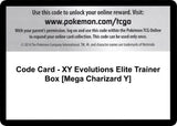 Code Card - XY Evolutions Elite Trainer Box [Mega Charizard Y] - Pokémon