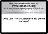 Code Card - BREAK Evolution Box [Ho-oh and Lugia] - Pokémon