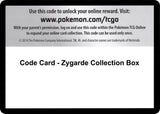 Code Card - Zygarde Collection Box - Pokémon