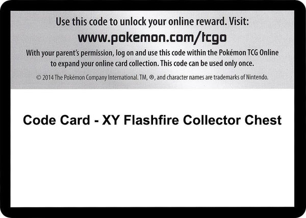 Code Card - XY Flashfire Collector Chest - Pokémon