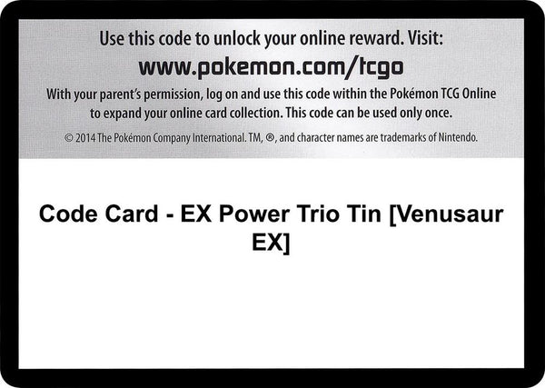 Code Card - EX Power Trio Tin [Venusaur EX] - Pokémon