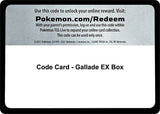 Code Card - Gallade EX Box - Pokémon