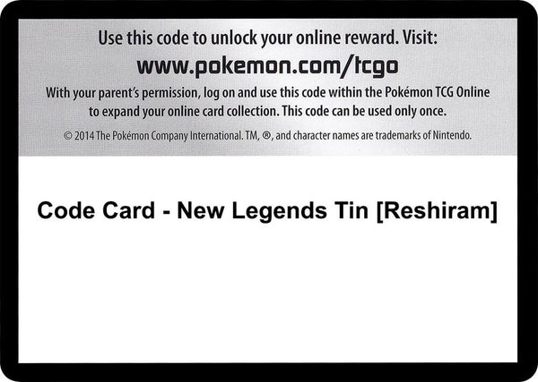 Code Card - New Legends Tin [Reshiram] - Pokémon