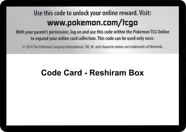 Code Card - Reshiram Box - Pokémon