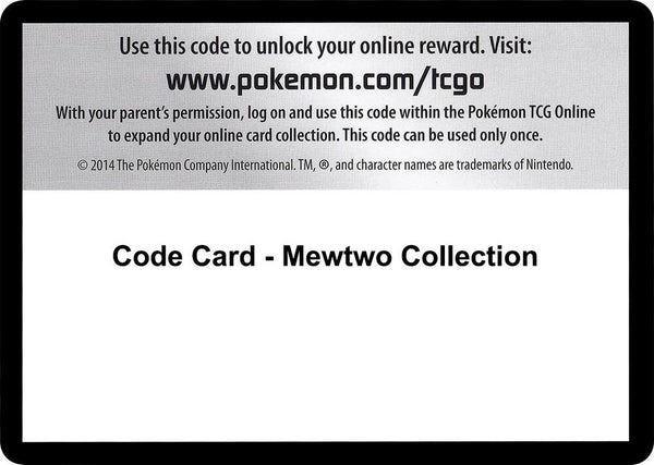 Code Card - Mewtwo Collection - Pokémon
