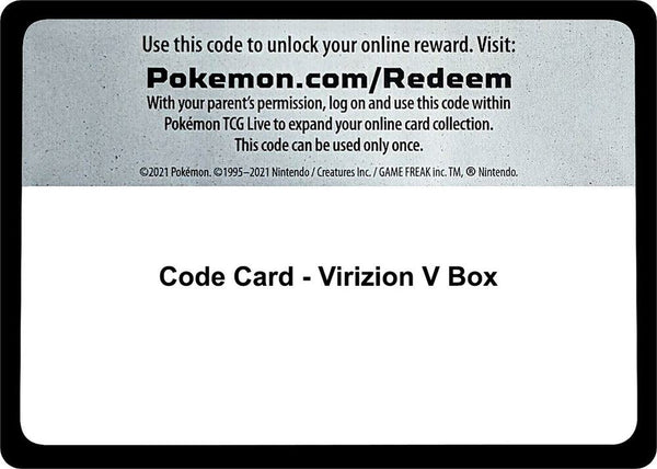 Code Card - Virizion V Box - Pokémon