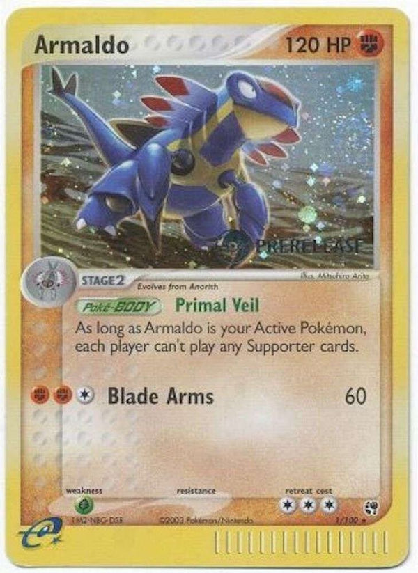 Armaldo - 1/100 (Prerelease) - Pokémon