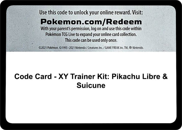 Code Card - XY Trainer Kit: Pikachu Libre & Suicune - Pokémon