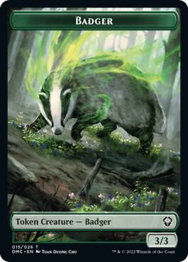 Badger Token - Magic: The Gathering