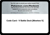 Code Card - V Battle Deck [Mewtwo V] - Pokémon