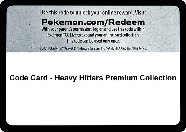 Code Card - Heavy Hitters Premium Collection - Pokémon