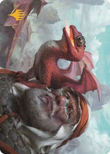 Dragon Whelp Art Card (Gold-Stamped Signature) - Magic: The Gathering