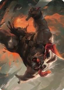Furious Bellow Art Card - Magic: The Gathering