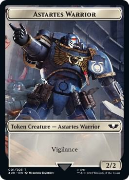 Astartes Warrior (001) // Robot Double-Sided Token - Magic: The Gathering
