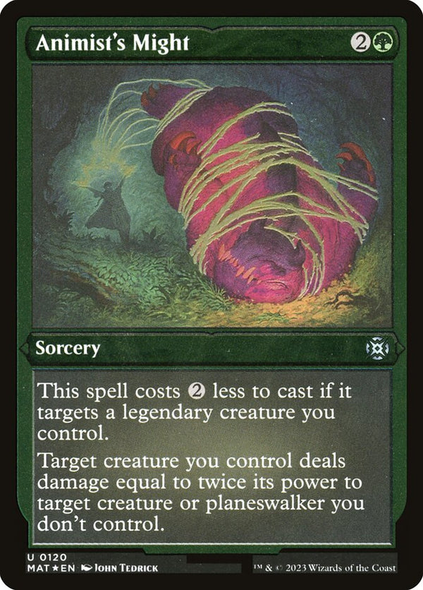 Animist's Might (Foil Etched) - Magic: The Gathering