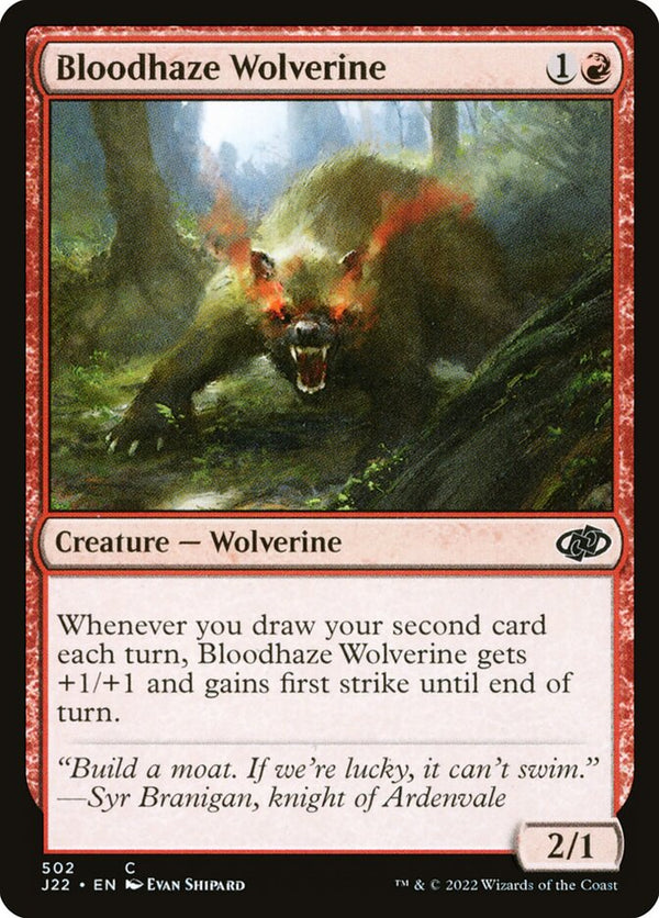 Bloodhaze Wolverine - Magic: The Gathering