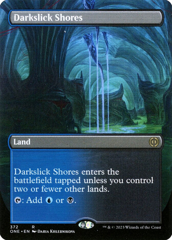 Darkslick Shores (Borderless) - Magic: The Gathering