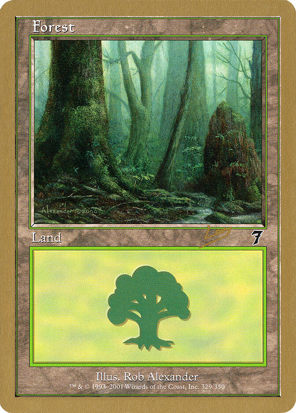 Forest (329) - 2002 Raphael Levy (7ED) - Magic: The Gathering