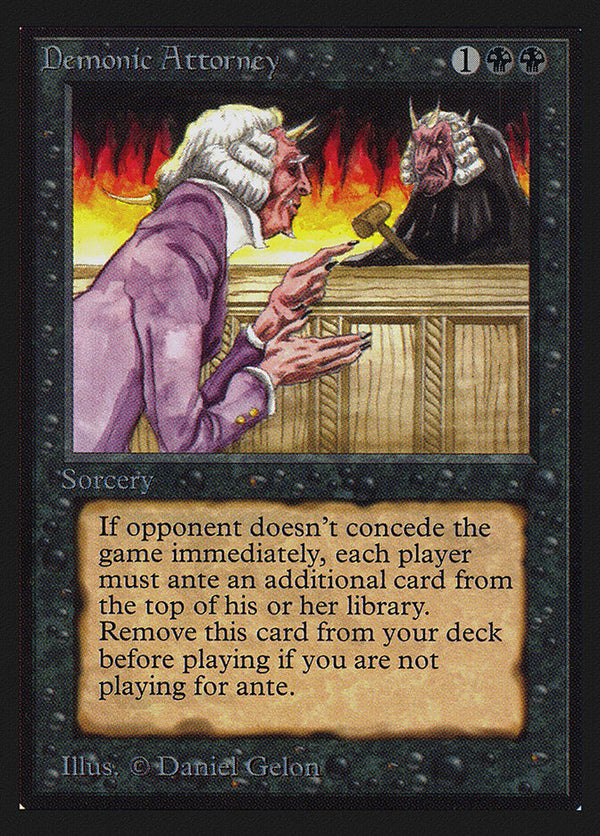 Demonic Attorney (CE) - Magic: The Gathering