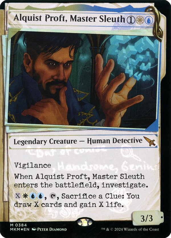 Alquist Proft, Master Sleuth (Showcase) (Invisible Ink) - Magic: The Gathering