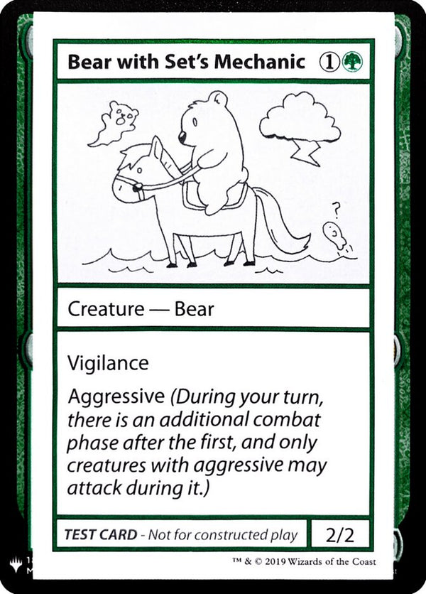 Bear with Set's Mechanic - Magic: The Gathering