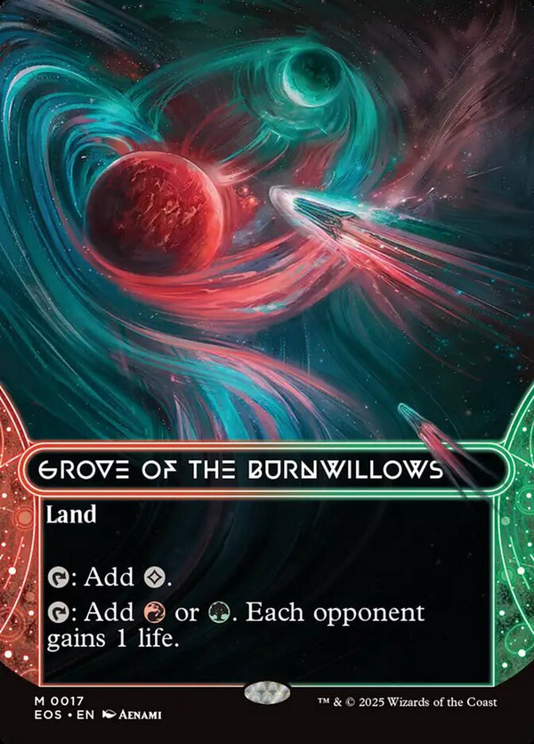 Grove of the Burnwillows (0017) (Borderless) - Magic: The Gathering