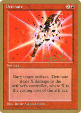 Detonate - 1996 Mark Justice (4ED) - Magic: The Gathering