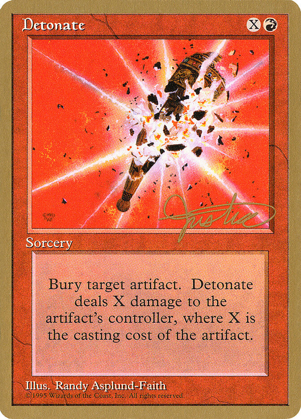 Detonate - 1996 Mark Justice (4ED) - Magic: The Gathering