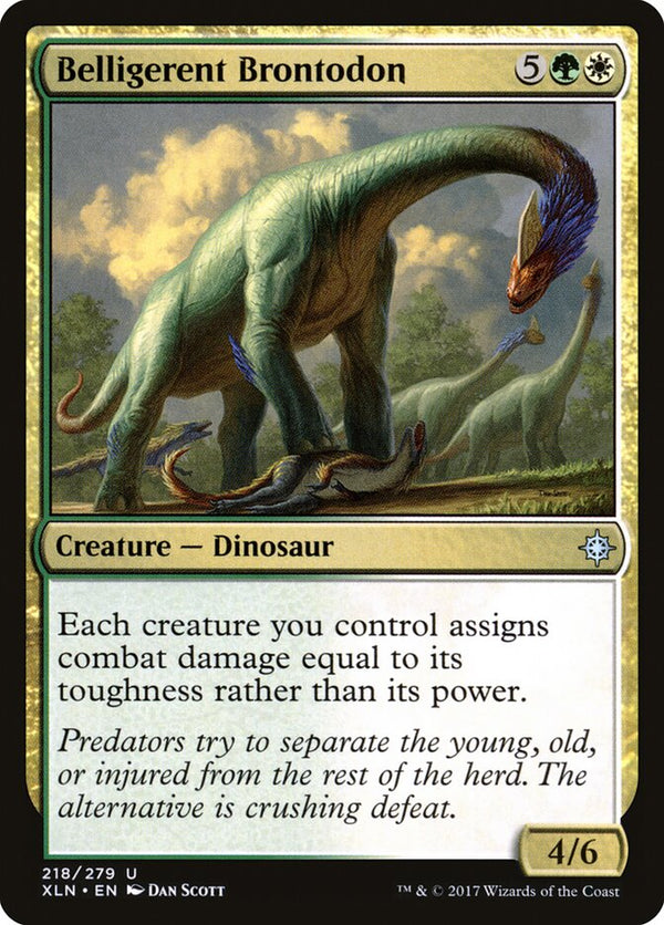 Belligerent Brontodon - Magic: The Gathering