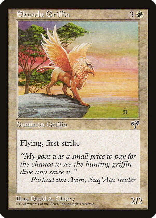 Ekundu Griffin - Magic: The Gathering