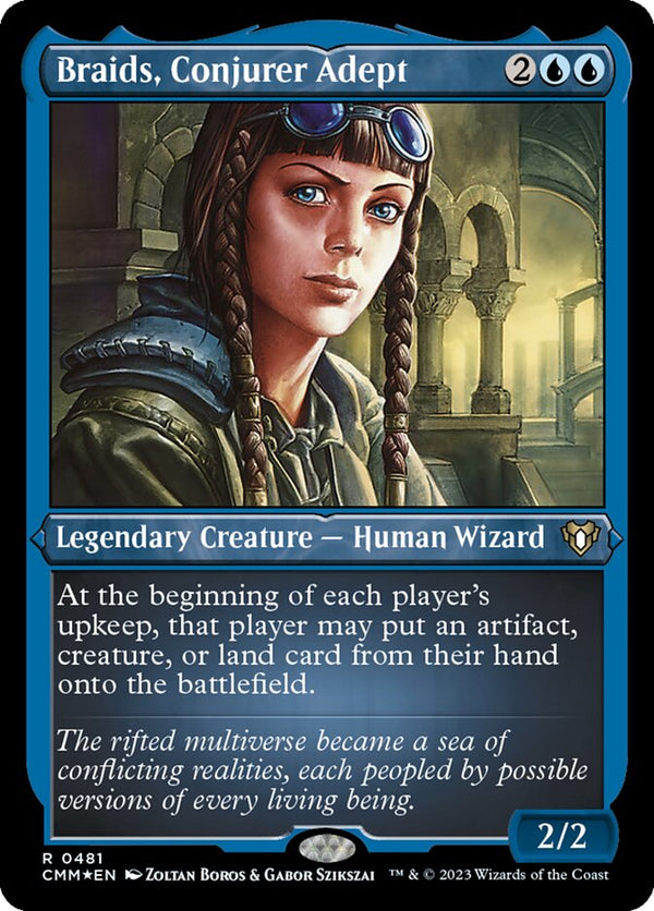 Braids, Conjurer Adept (Foil Etched) - Magic: The Gathering