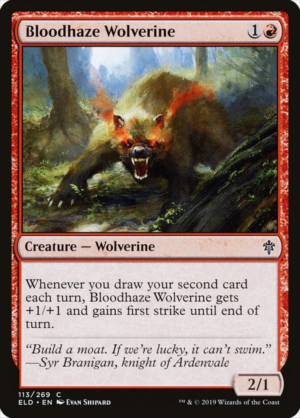 Bloodhaze Wolverine - Magic: The Gathering