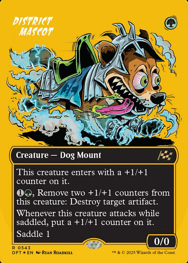 District Mascot (Borderless) (First-Place Foil) - Magic: The Gathering