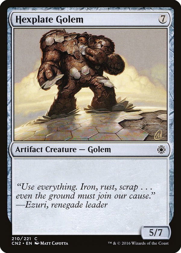Hexplate Golem - Magic: The Gathering