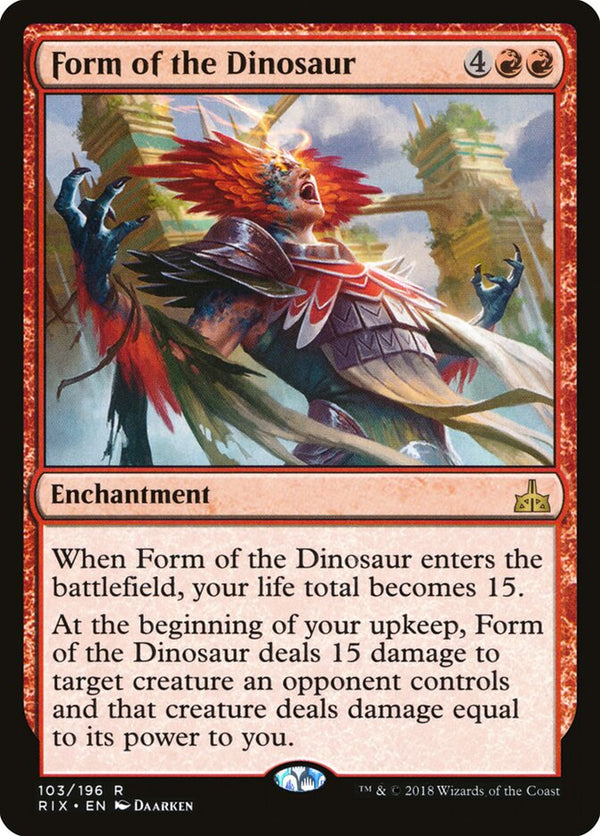 Form of the Dinosaur - Magic: The Gathering