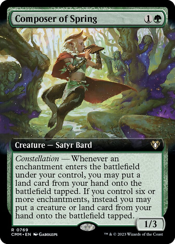Composer of Spring (Extended Art) - Magic: The Gathering